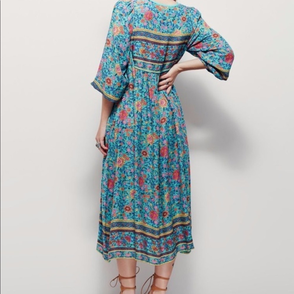 Floral maxi boho vintage dress